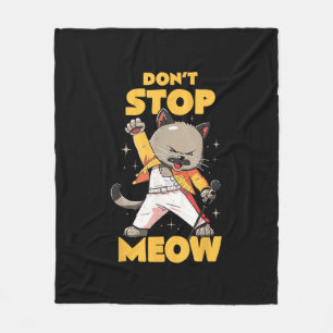 Manta Polar No detengan a Meow Cute Freddie Cat