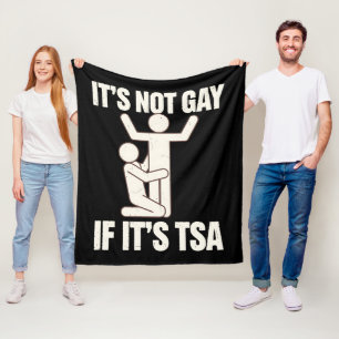Manta Polar No Es Gay Si Es Seguridad De TSA Divertido LGBTQ