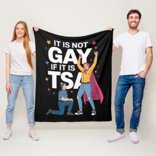 Manta Polar No Es Gay Si Es TSA Humor De Seguridad De Aerolíne