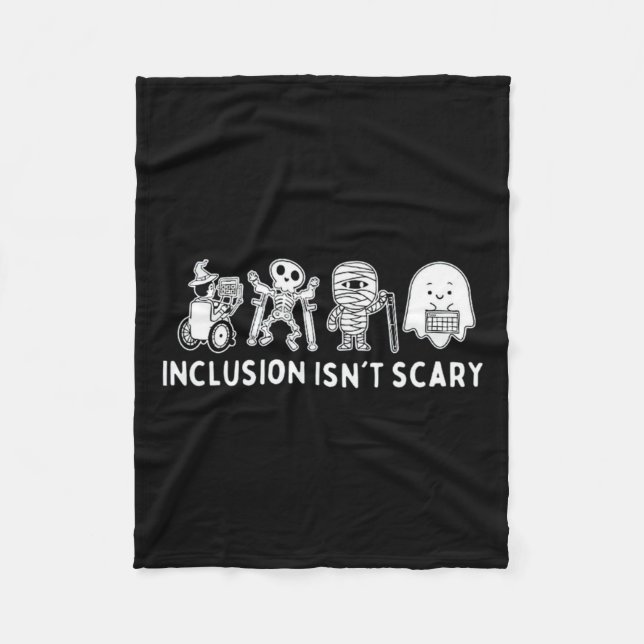 Manta Polar ¿No es la temible profesora Skeleton Ghost Cute Ha (Anverso)