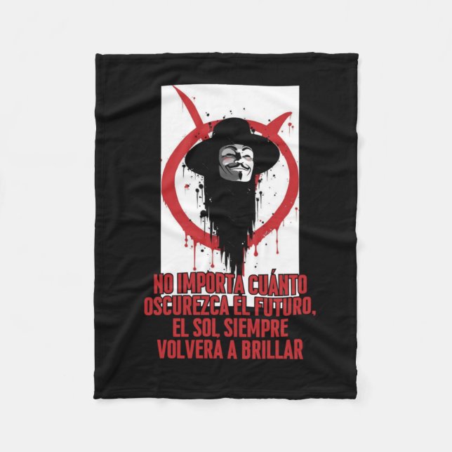 Manta Polar No es lo oscuro que se vuelve el futuro (Anverso)