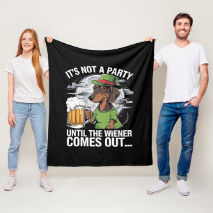 Manta Polar No Es Una Fiesta Hasta Dachshund Cerveza Irlandesa