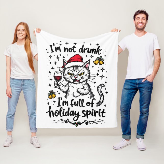 Manta Polar No estoy borracho Estoy lleno de espíritu de vacac (In situ)