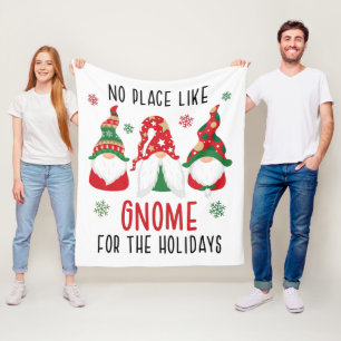 Manta Polar No Hay Lugar Como Gnome Para Las Fiestas Navidades