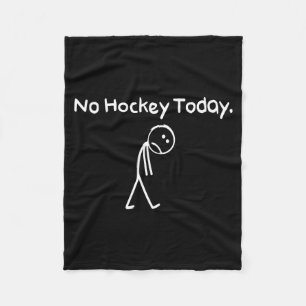 Manta Polar No Hockey Hoy Divertido Triste Stickman Amantes de