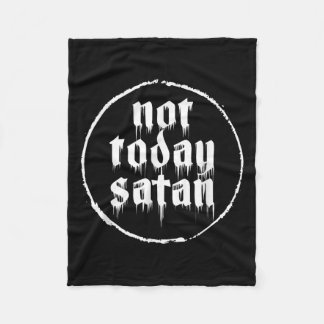 Manta Polar No Hoy Satanás Sarcástico Ingenioso Comentario Fun