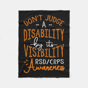 Manta Polar No Juzguen A Disability Rsd Crps Awareness
