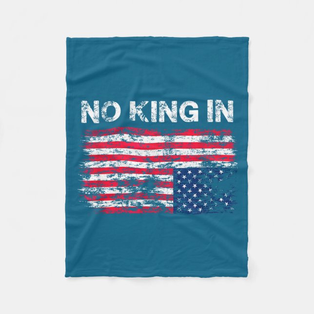 Manta Polar No King In America American Flag Upside Down Distr (Anverso)