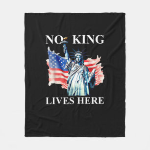 Manta Polar No King Lives en América Bandera Patriótica de Lib