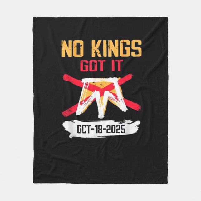 Manta Polar No King Patriotic Freedom No Kings In America Crea (Anverso)