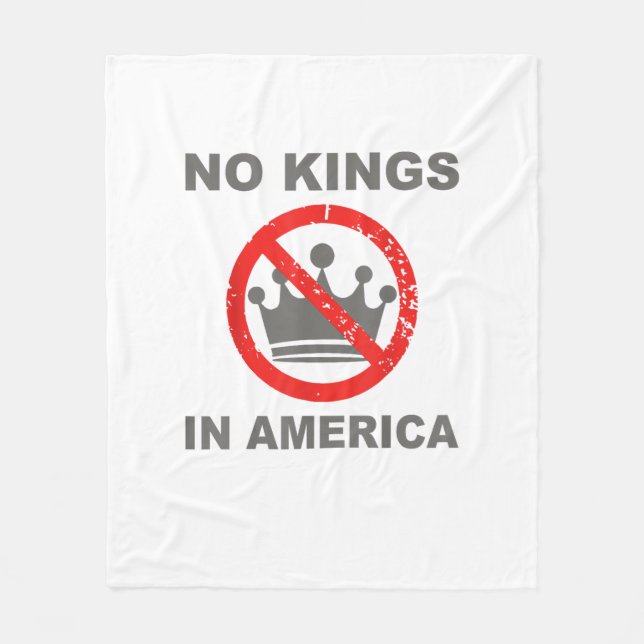 Manta Polar No Kings In America Patriotic Casual (Anverso)