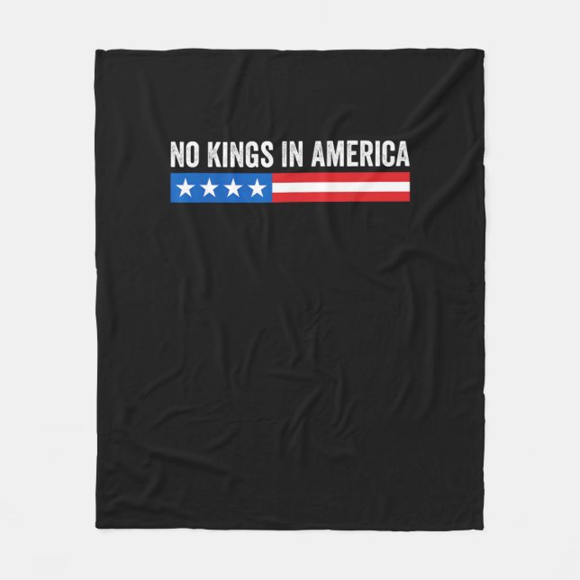 Manta Polar No Kings In America Patriotic Style (Anverso)