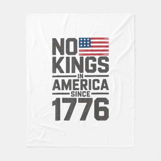 Manta Polar No Kings In America Since 1776 Creative Design (Anverso)