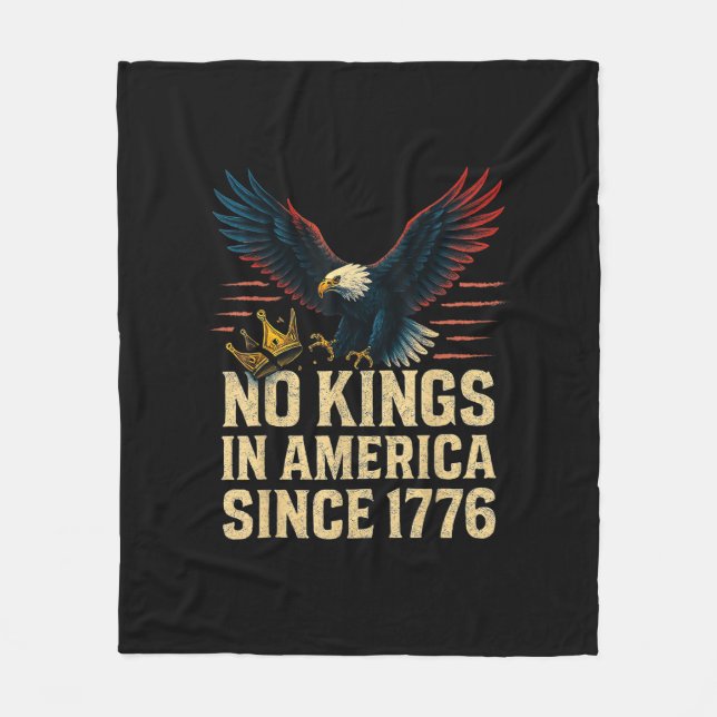 Manta Polar No Kings In America Since 1776 Patriotic (Anverso)
