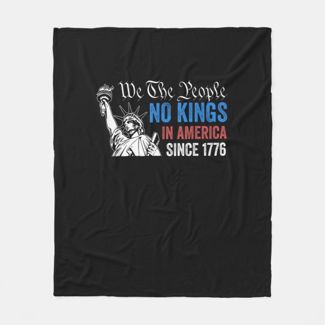 Manta Polar No Kings In America Since 1776 Retro Classic (Anverso)