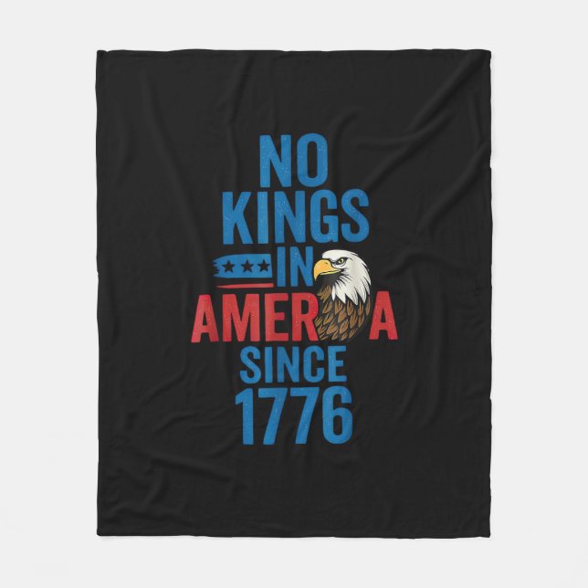Manta Polar No Kings In America Since 1776 Shirt No Kings Men  (Anverso)