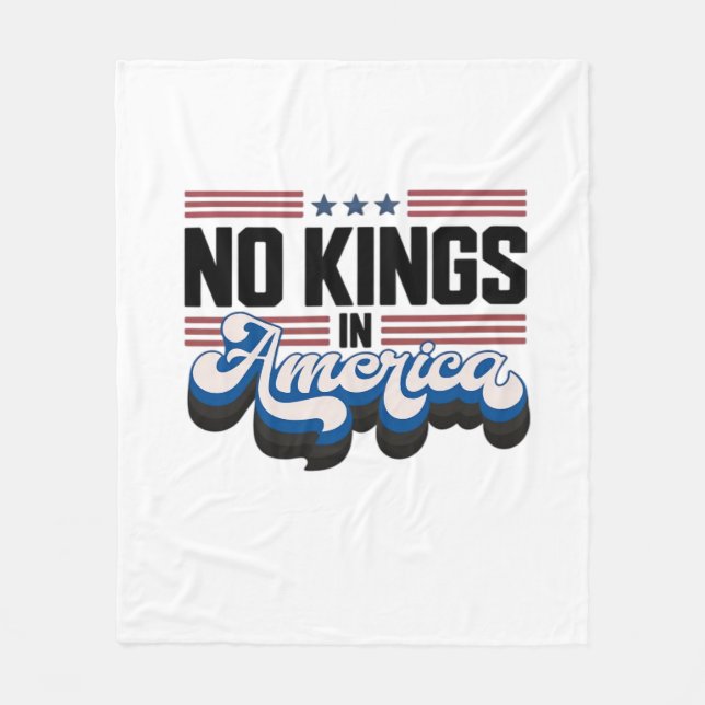 Manta Polar No Kings In America USA Retro Classic (Anverso)