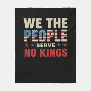 Manta Polar No Kings In America We The People Clásico
