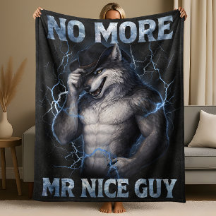 Manta Polar No Más Señor Buen Tipo Divertido Alpha Wolf Meme B