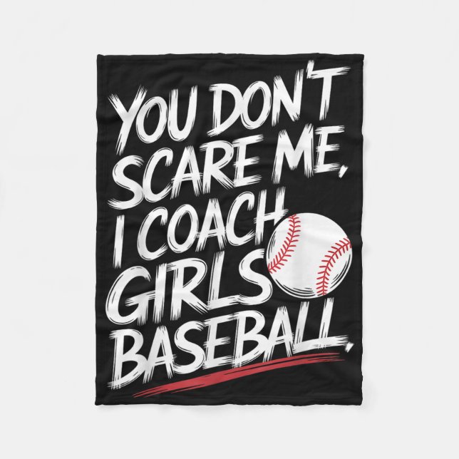 Manta Polar No me asustas, entreno a Chicas de béisbol diverti (Anverso)