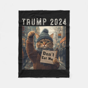 Manta Polar No me comas gatos para Trump 2024
