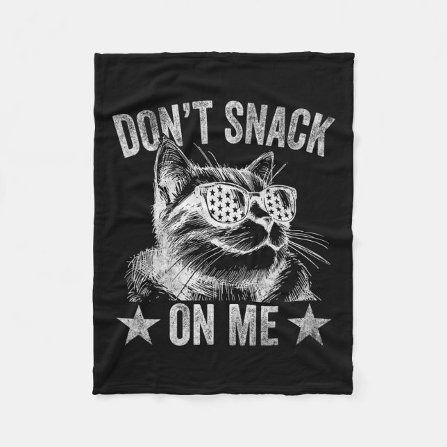 Manta Polar No me engañes, gato gracioso 1 (Anverso)