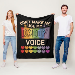 Manta Polar No Me Hagas Usar La Voz De Papá Orgullo Gay Arcoír