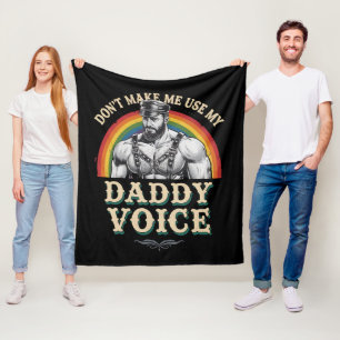 Manta Polar No Me Hagas Usar Mi Voz De Papá Gay LGBTQ