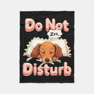Manta Polar No Molestar Perrito Wiener Divertido Pijama Dachsh
