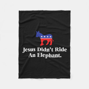 Manta Polar No montaron un elefante - gracioso antirepublicano