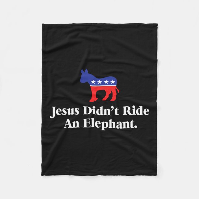 Manta Polar No montaron un elefante - gracioso antirepublicano (Anverso)