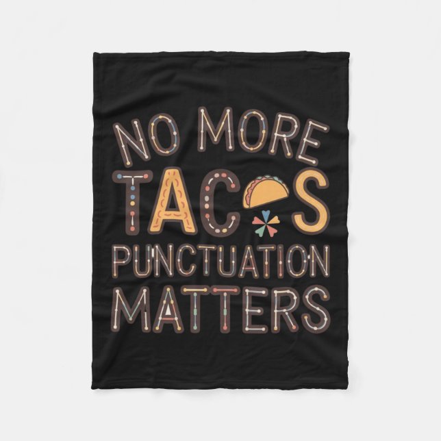 Manta Polar No more Tacos Punctuation S Pegatina6 (Anverso)