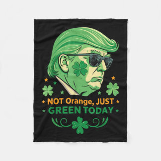 Manta Polar No Naranja, Sólo Verde Hoy - Gracioso Trump St.