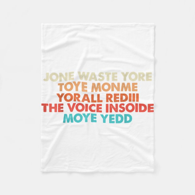 Manta Polar No pierdas tu tiempo conmigo. Te echo de menos Lyr (Anverso)