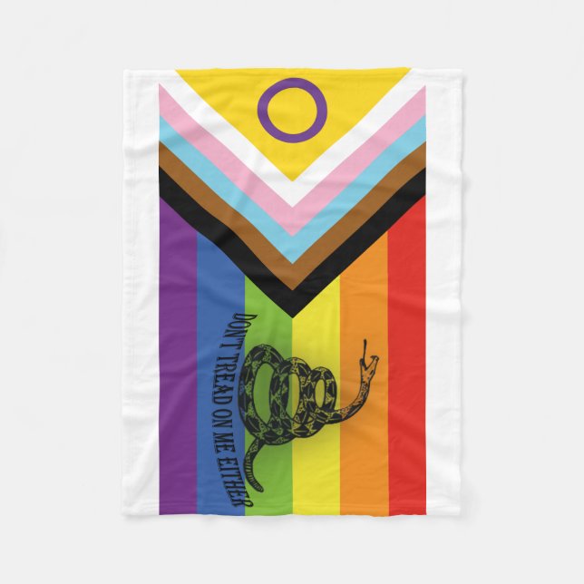 Manta Polar No pisar el orgullo progresista (Anverso)