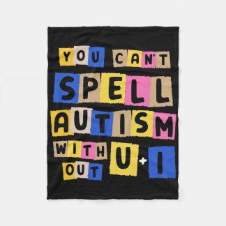 Manta Polar No puedes deletrear autismo sin tu conciencia