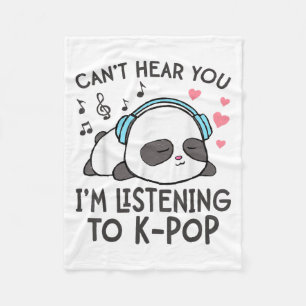 Manta Polar No puedo oírte estoy escuchando a mujeres kawaii d