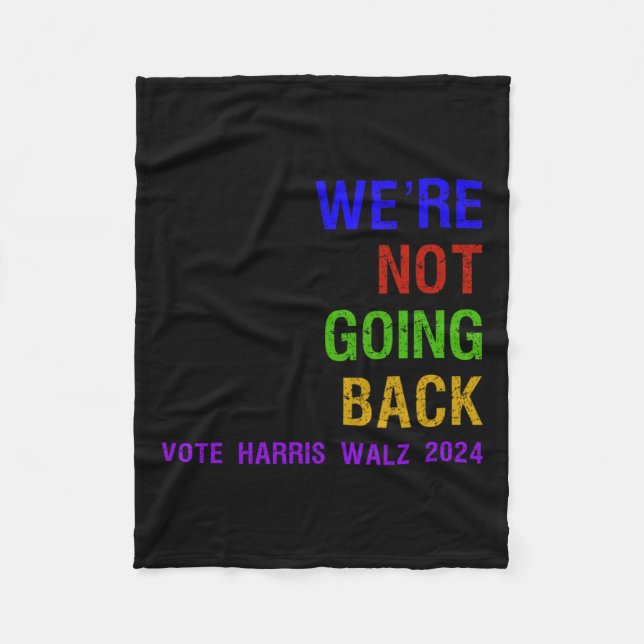 Manta Polar No retroceder en las elecciones Harris W 2024 (Anverso)