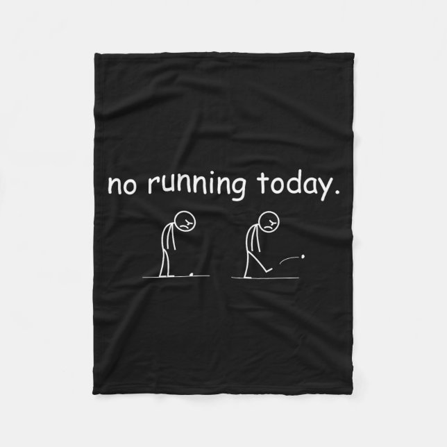 Manta Polar No Running Today Funny Marathon Runner Athlete Men (Anverso)