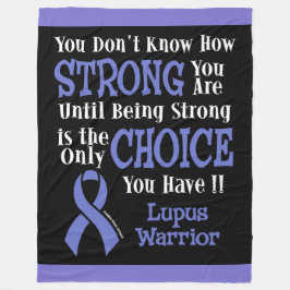 Manta Polar No sabes lo fuerte que es... Lupus