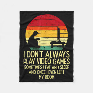 Manta Polar No Siempre Juegan Videojuegos Jugador Retro Hombre