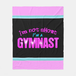 Manta Polar No soy corto, soy un rosa y un azul del gimnasta