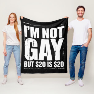 Manta Polar No soy gay pero $20 son $20 divertido LGBTQ