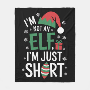 Manta Polar No soy un elfo, solo bajo divertido Navidad