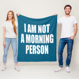 Manta Polar No soy una persona matutina