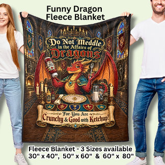 Manta Polar No te metas en los asuntos del divertido dragón ro
