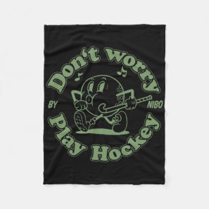 Manta Polar No te preocupes Diviértete jugando hockey Diversió