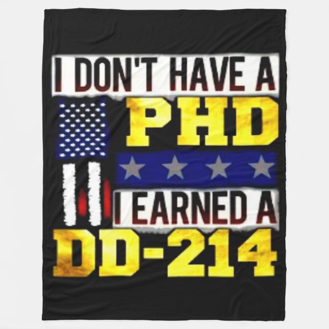 Manta Polar NO TENGO Doctorado. (Anverso)