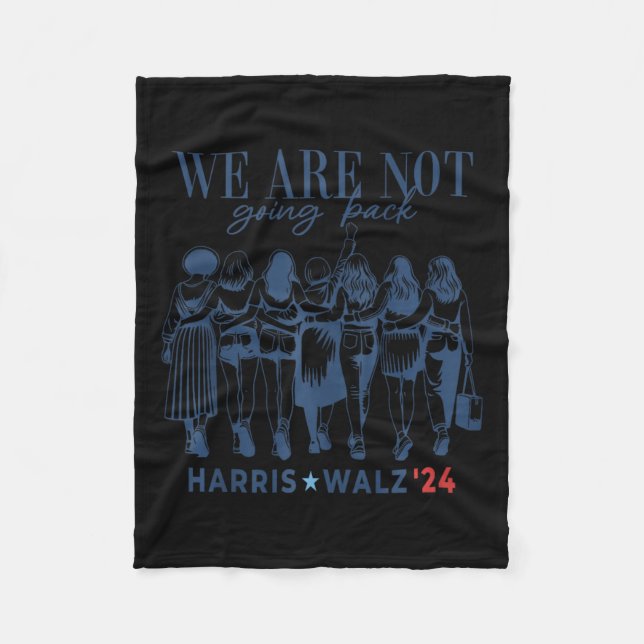 Manta Polar No vamos a regresar Kamala Harris Waltz 24 (Anverso)