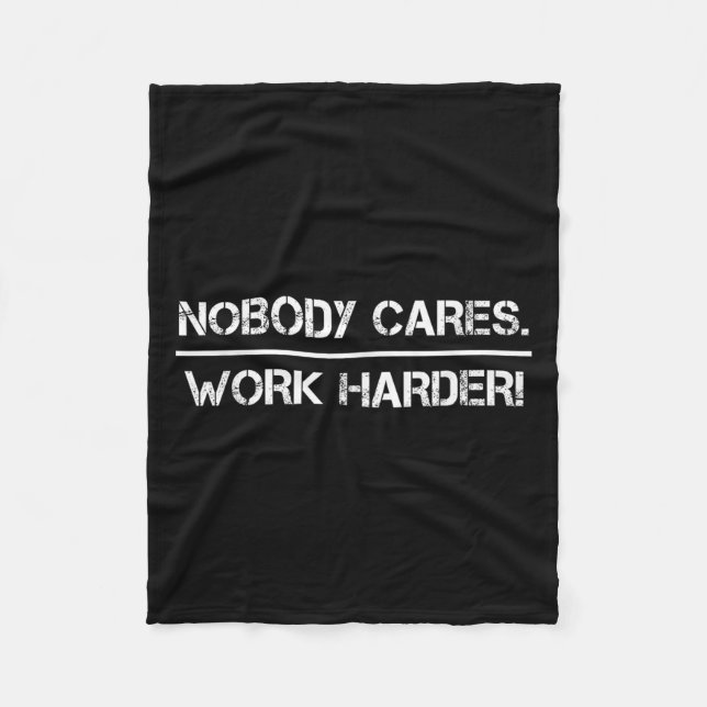 Manta Polar Nobody Cares Work Harder Motivational Fitness Work (Anverso)